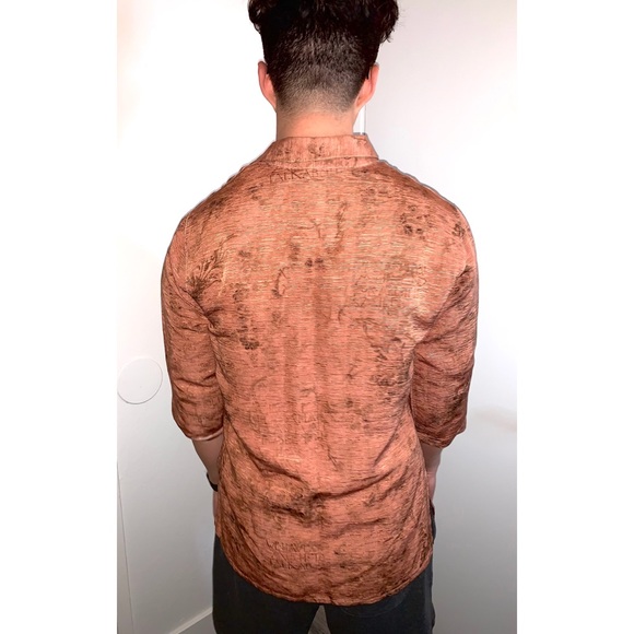 SOLD!!Copper Colored Chico’s Button up top - Picture 2 of 3